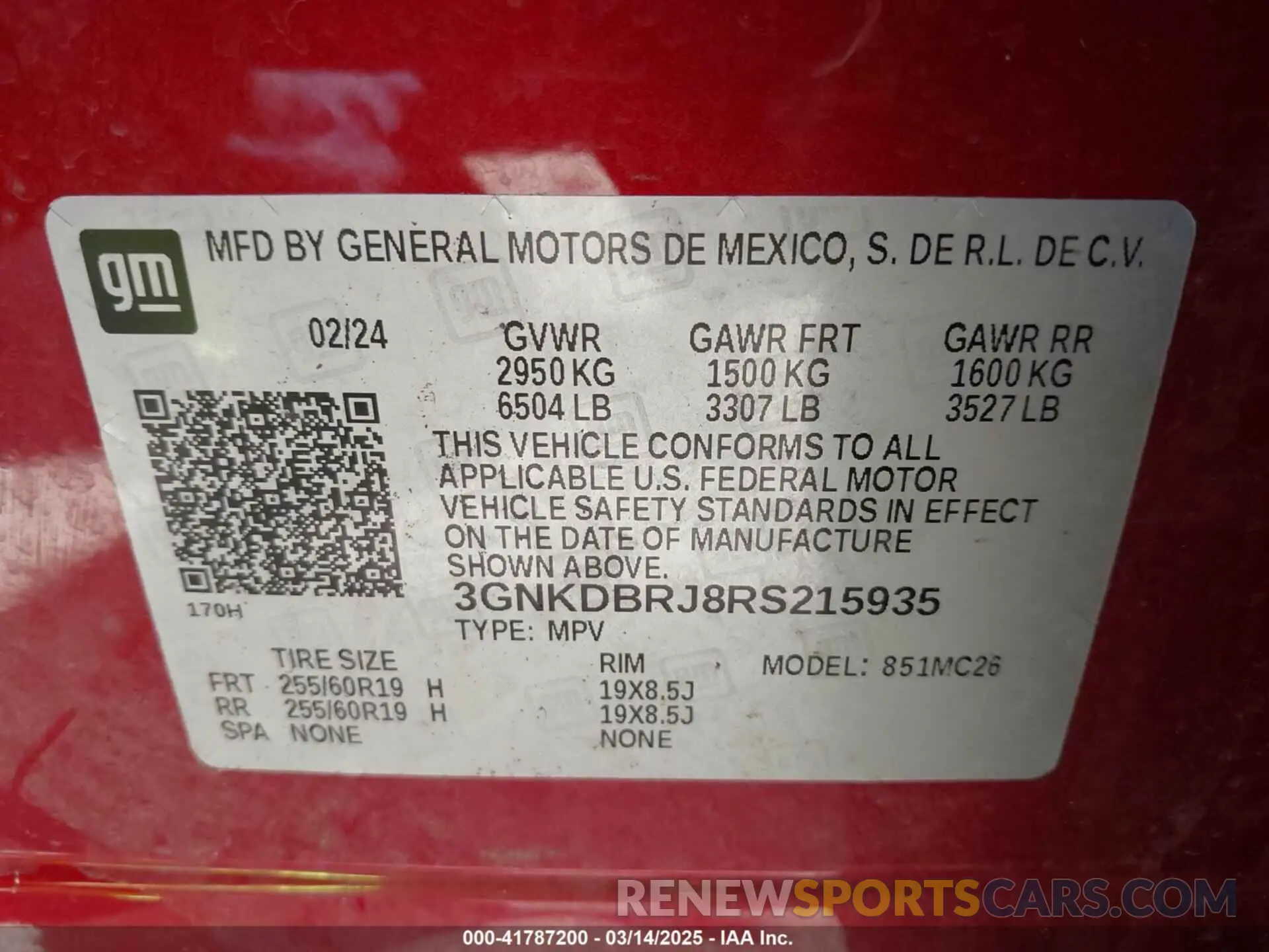 9 Photograph of a damaged car 3GNKDBRJ8RS215935 CHEVROLET BLAZER EV 2024