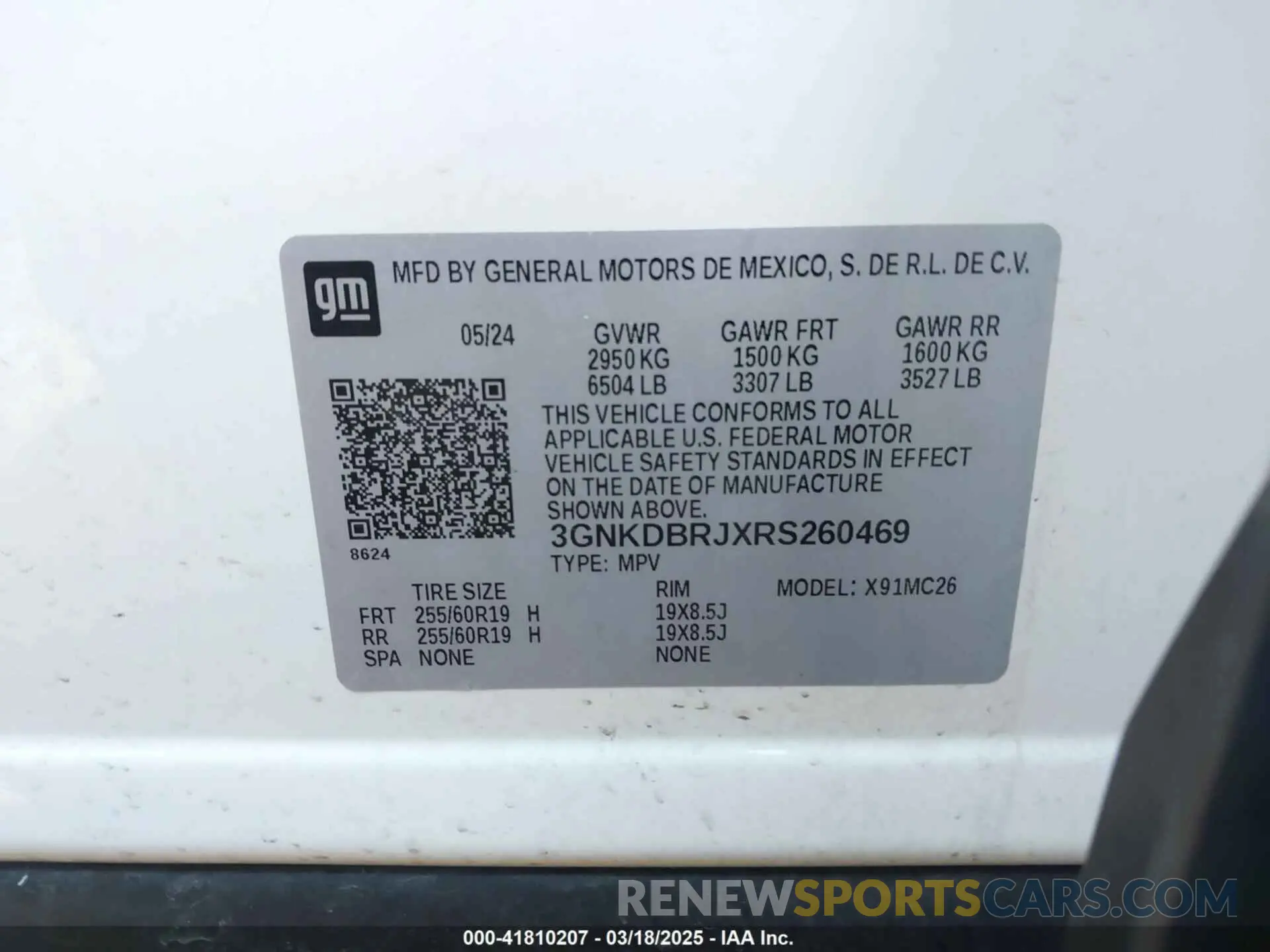 9 Photograph of a damaged car 3GNKDBRJXRS260469 CHEVROLET BLAZER EV 2024