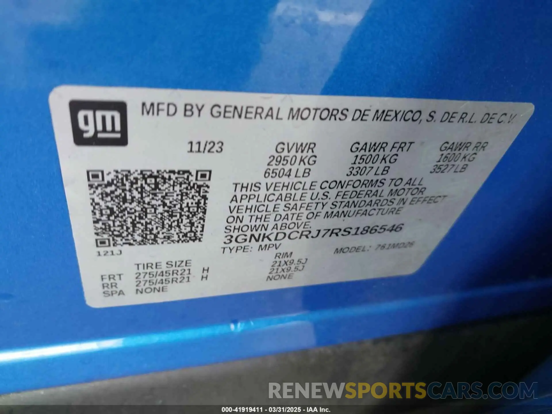 9 Photograph of a damaged car 3GNKDCRJ7RS186546 CHEVROLET BLAZER EV 2024