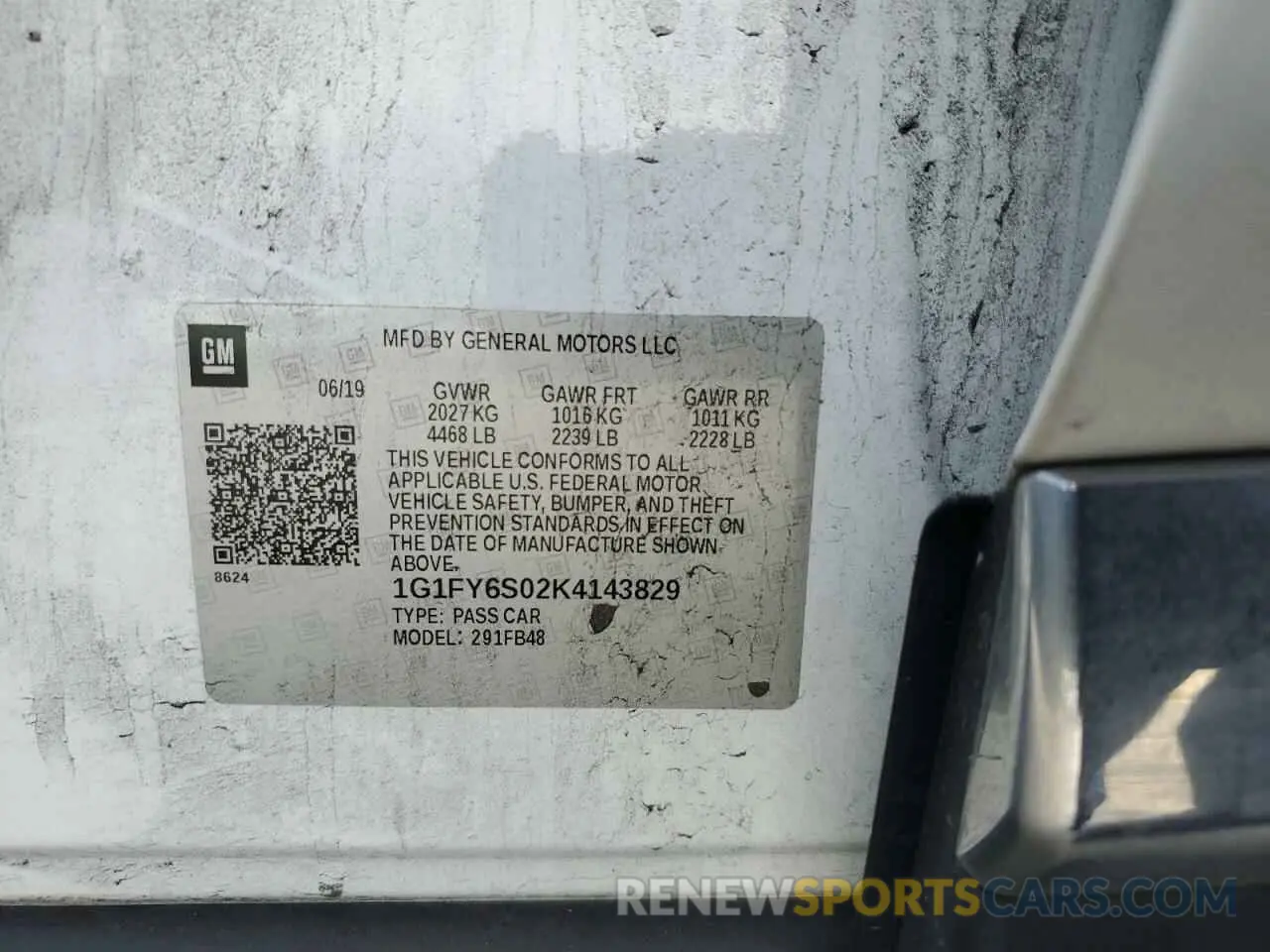 15 Photograph of a damaged car 1G1FY6S02K4143829 CHEVROLET BOLT 2019