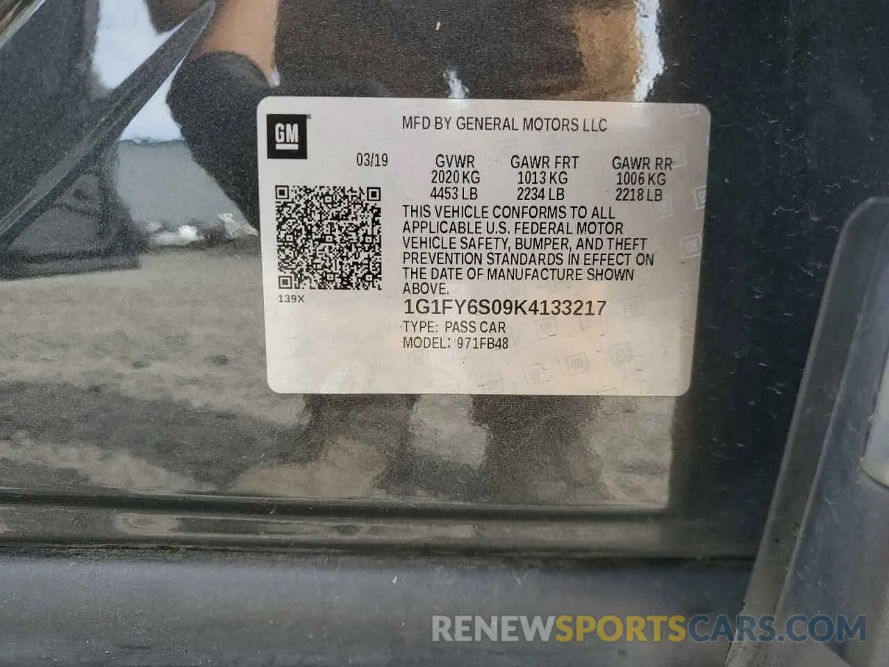 12 Photograph of a damaged car 1G1FY6S09K4133217 CHEVROLET BOLT 2019