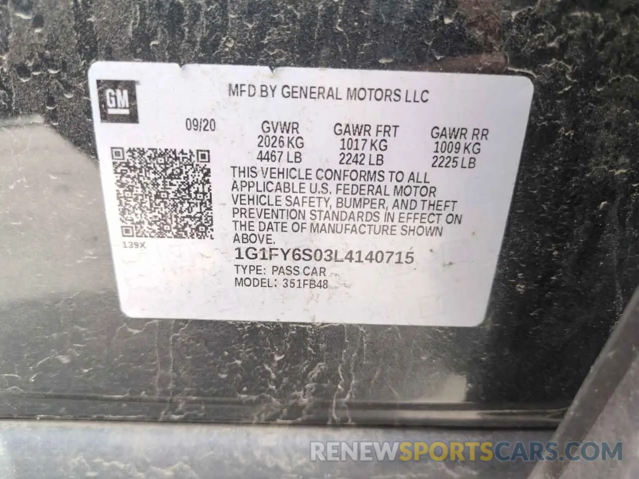 12 Photograph of a damaged car 1G1FY6S03L4140715 CHEVROLET BOLT 2020