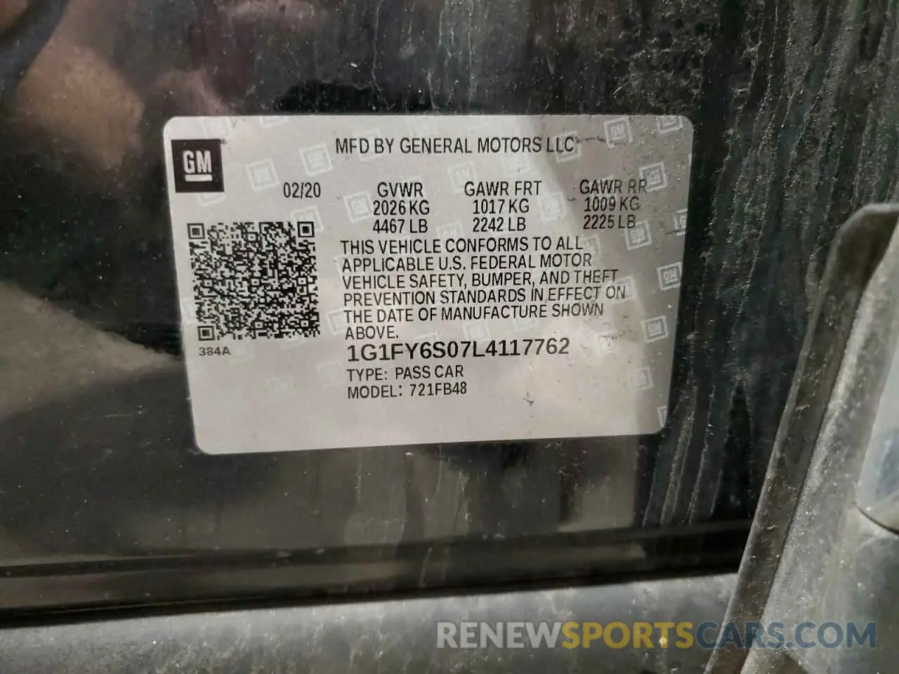 13 Photograph of a damaged car 1G1FY6S07L4117762 CHEVROLET BOLT 2020