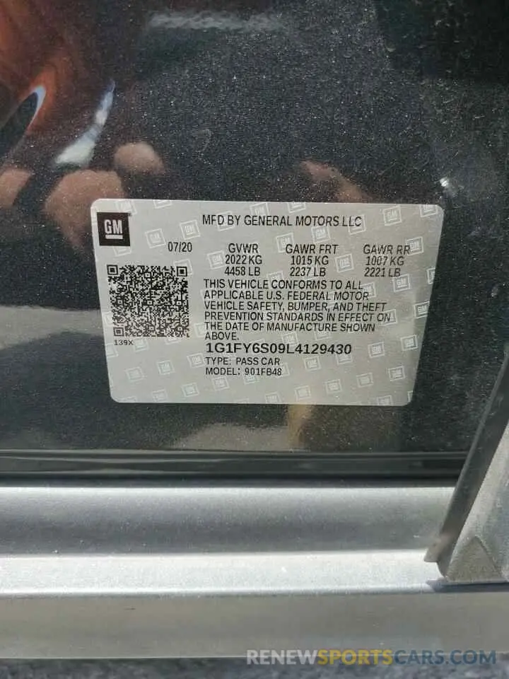 13 Photograph of a damaged car 1G1FY6S09L4129430 CHEVROLET BOLT 2020