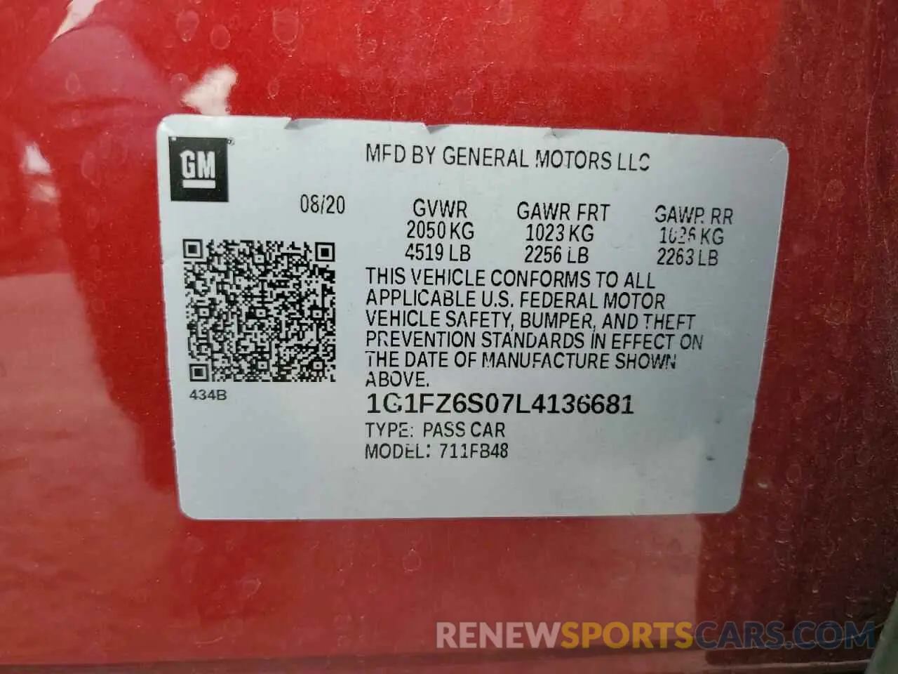 14 Photograph of a damaged car 1G1FZ6S07L4136681 CHEVROLET BOLT 2020