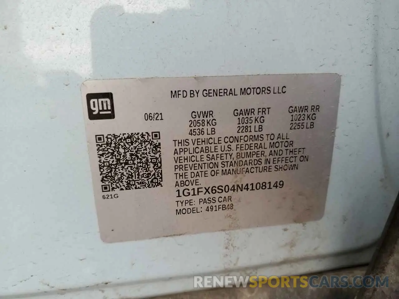 13 Photograph of a damaged car 1G1FX6S04N4108149 CHEVROLET BOLT 2022
