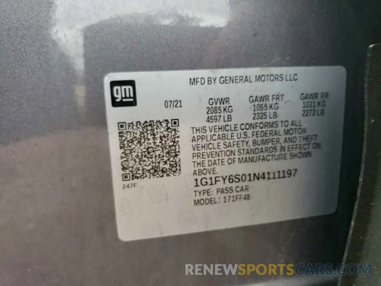 13 Photograph of a damaged car 1G1FY6S01N4111197 CHEVROLET BOLT 2022