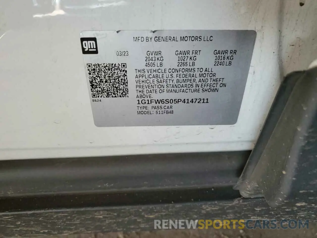 12 Photograph of a damaged car 1G1FW6S05P4147211 CHEVROLET BOLT 2023
