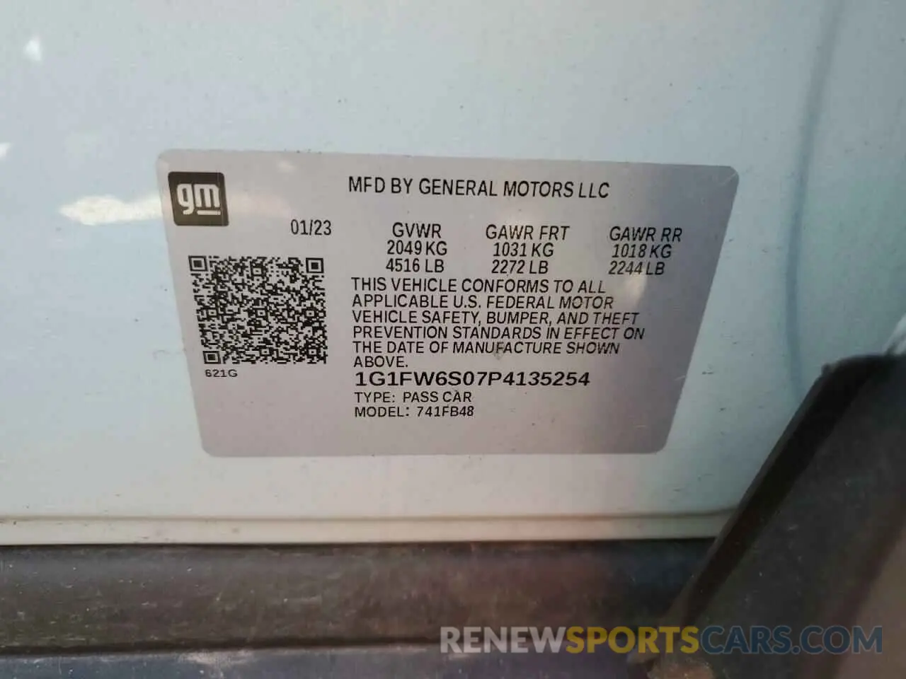 12 Photograph of a damaged car 1G1FW6S07P4135254 CHEVROLET BOLT 2023
