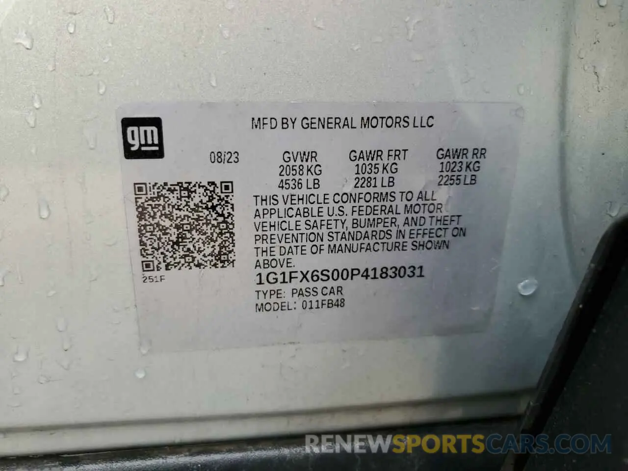 12 Photograph of a damaged car 1G1FX6S00P4183031 CHEVROLET BOLT 2023
