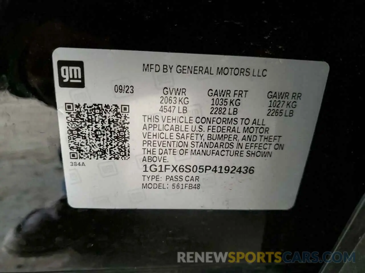 12 Photograph of a damaged car 1G1FX6S05P4192436 CHEVROLET BOLT 2023