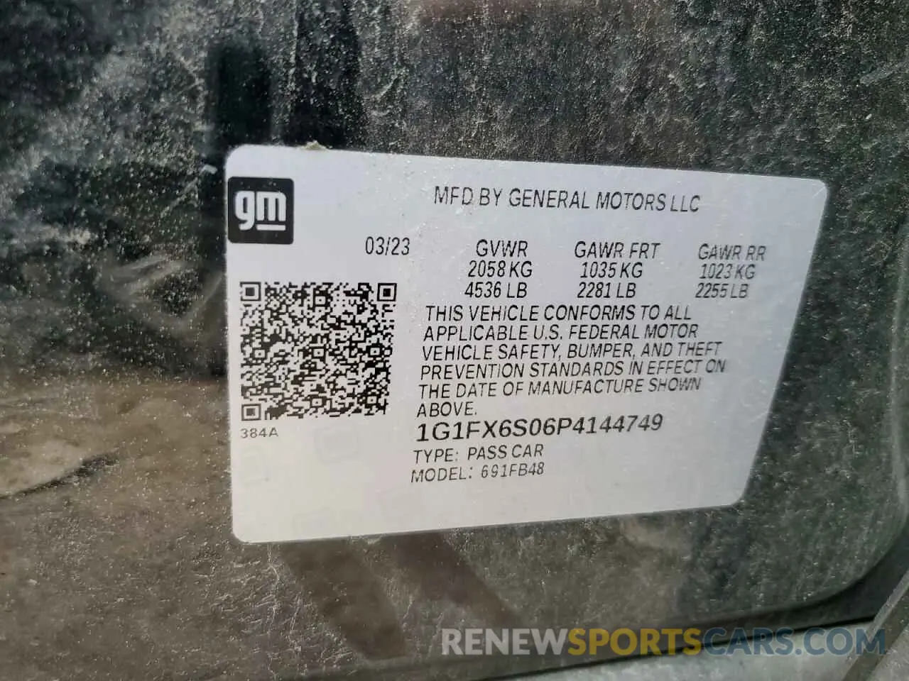 12 Photograph of a damaged car 1G1FX6S06P4144749 CHEVROLET BOLT 2023