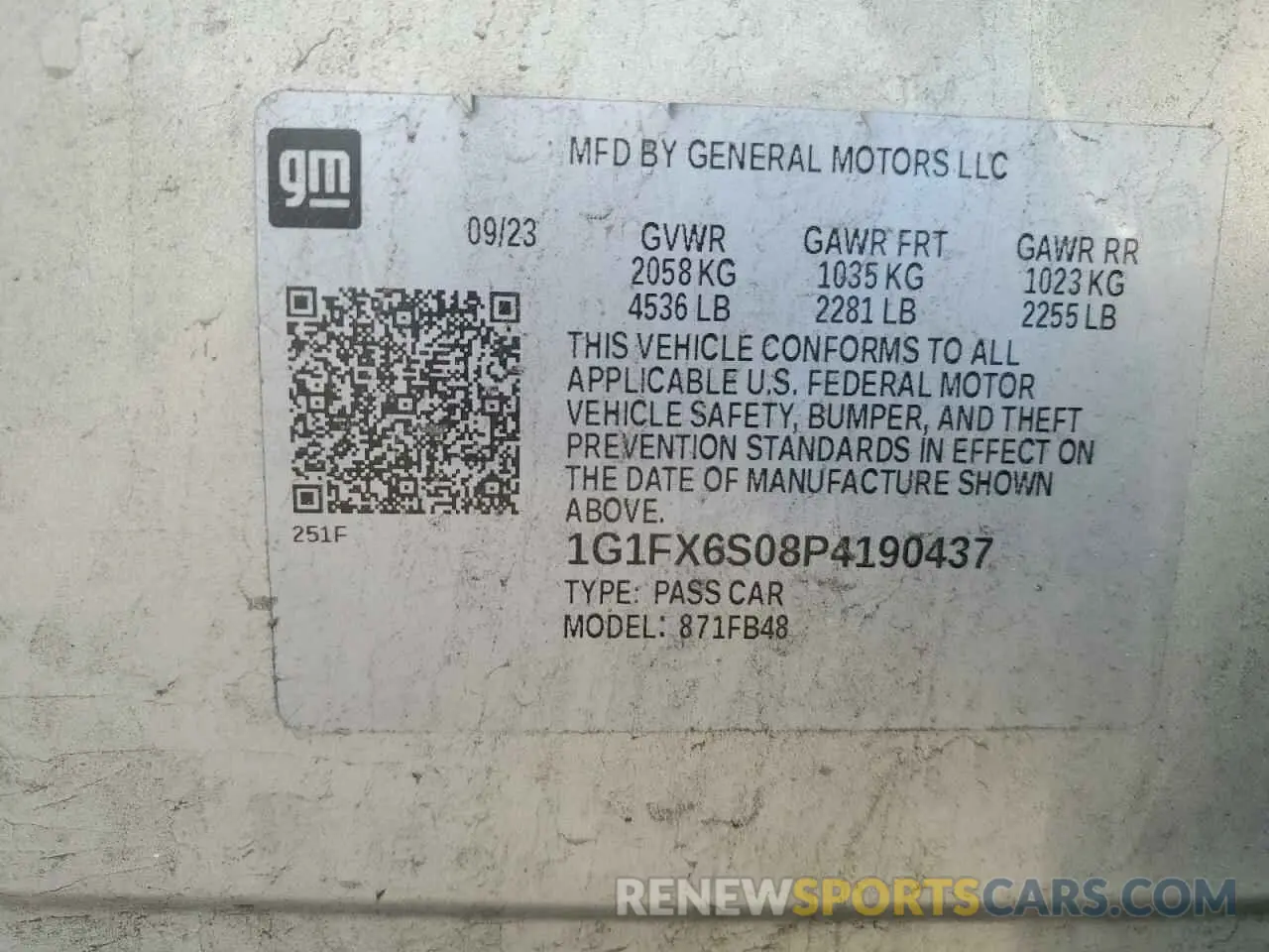 12 Photograph of a damaged car 1G1FX6S08P4190437 CHEVROLET BOLT 2023