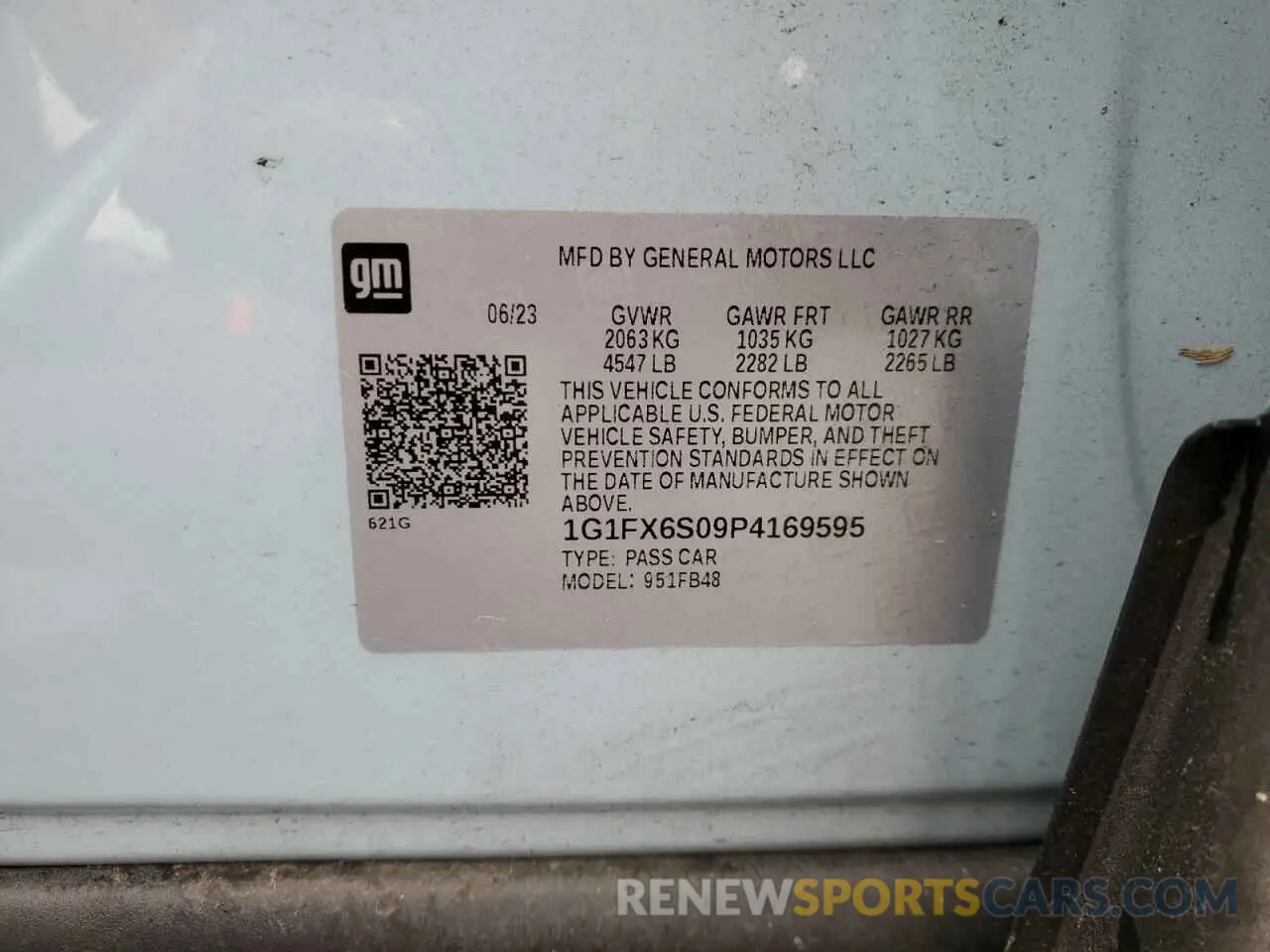 14 Photograph of a damaged car 1G1FX6S09P4169595 CHEVROLET BOLT 2023