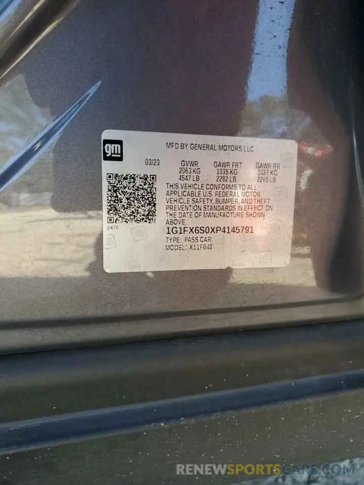 13 Photograph of a damaged car 1G1FX6S0XP4145791 CHEVROLET BOLT 2023