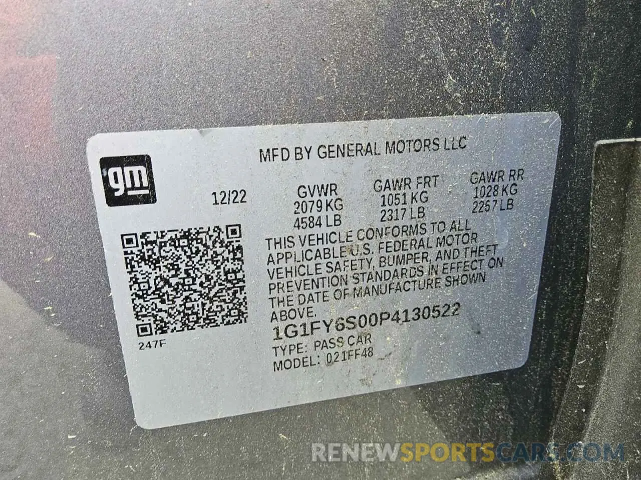 10 Photograph of a damaged car 1G1FY6S00P4130522 CHEVROLET BOLT 2023