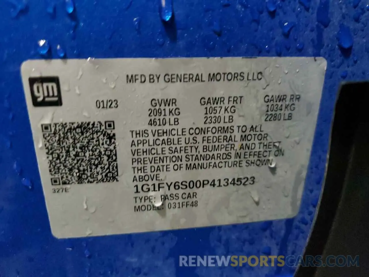 12 Photograph of a damaged car 1G1FY6S00P4134523 CHEVROLET BOLT 2023