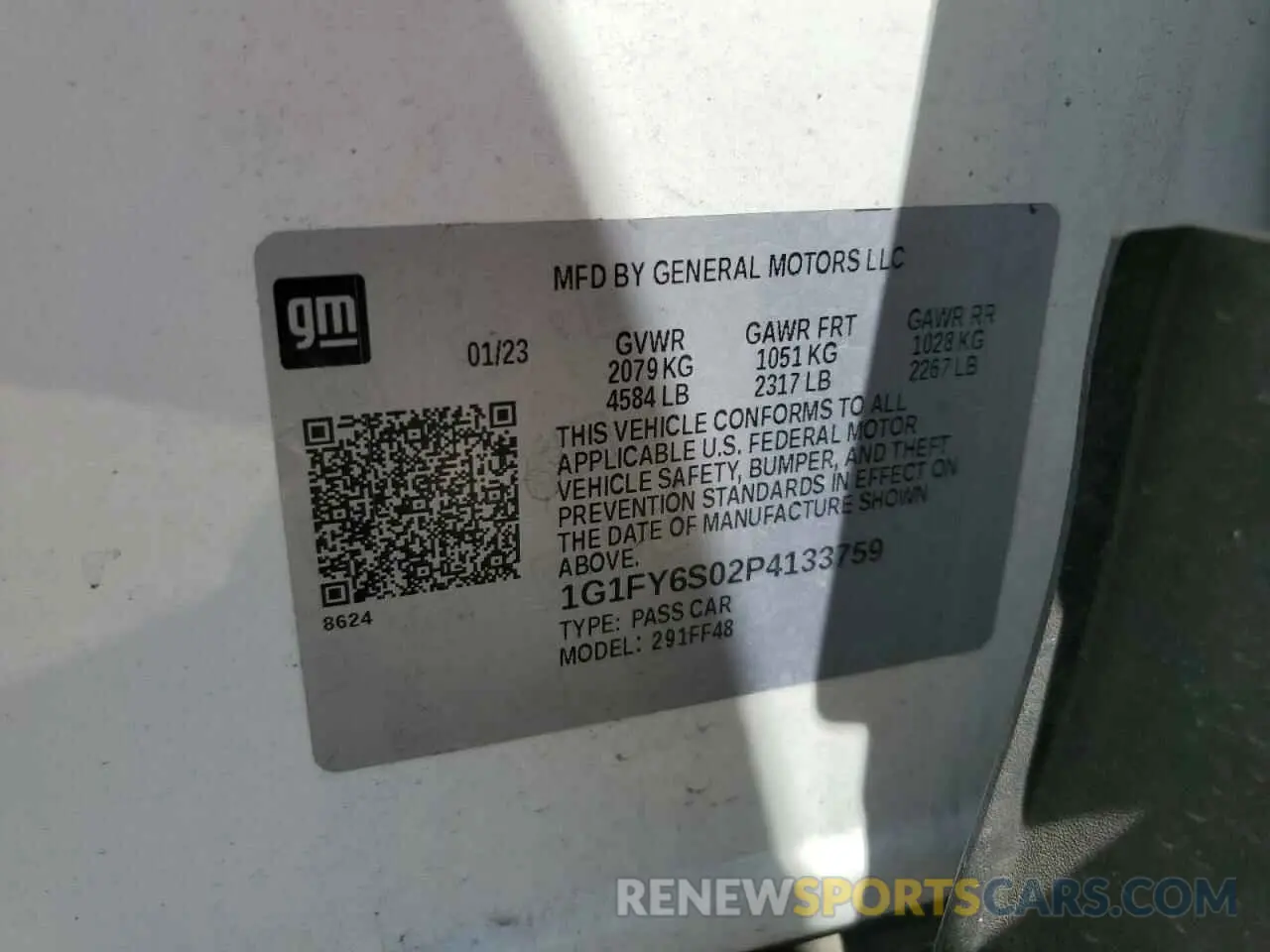 14 Photograph of a damaged car 1G1FY6S02P4133759 CHEVROLET BOLT 2023