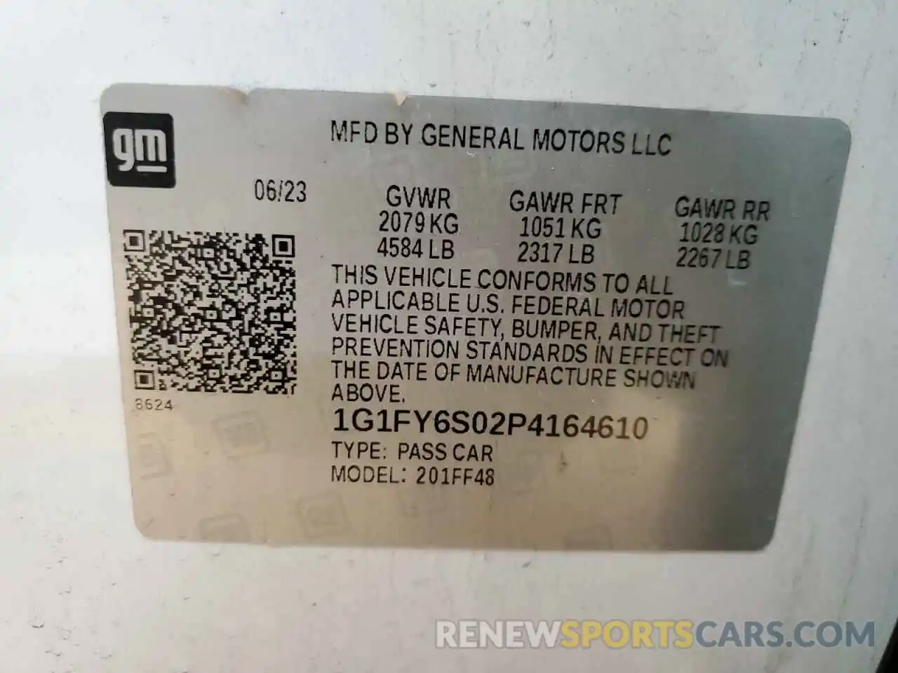 13 Photograph of a damaged car 1G1FY6S02P4164610 CHEVROLET BOLT 2023