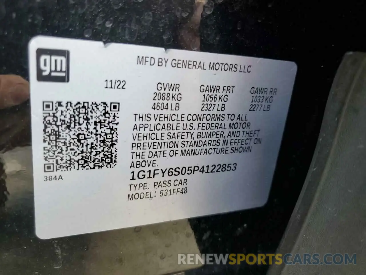 12 Photograph of a damaged car 1G1FY6S05P4122853 CHEVROLET BOLT 2023