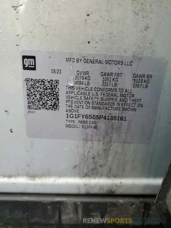 12 Photograph of a damaged car 1G1FY6S05P4185161 CHEVROLET BOLT 2023