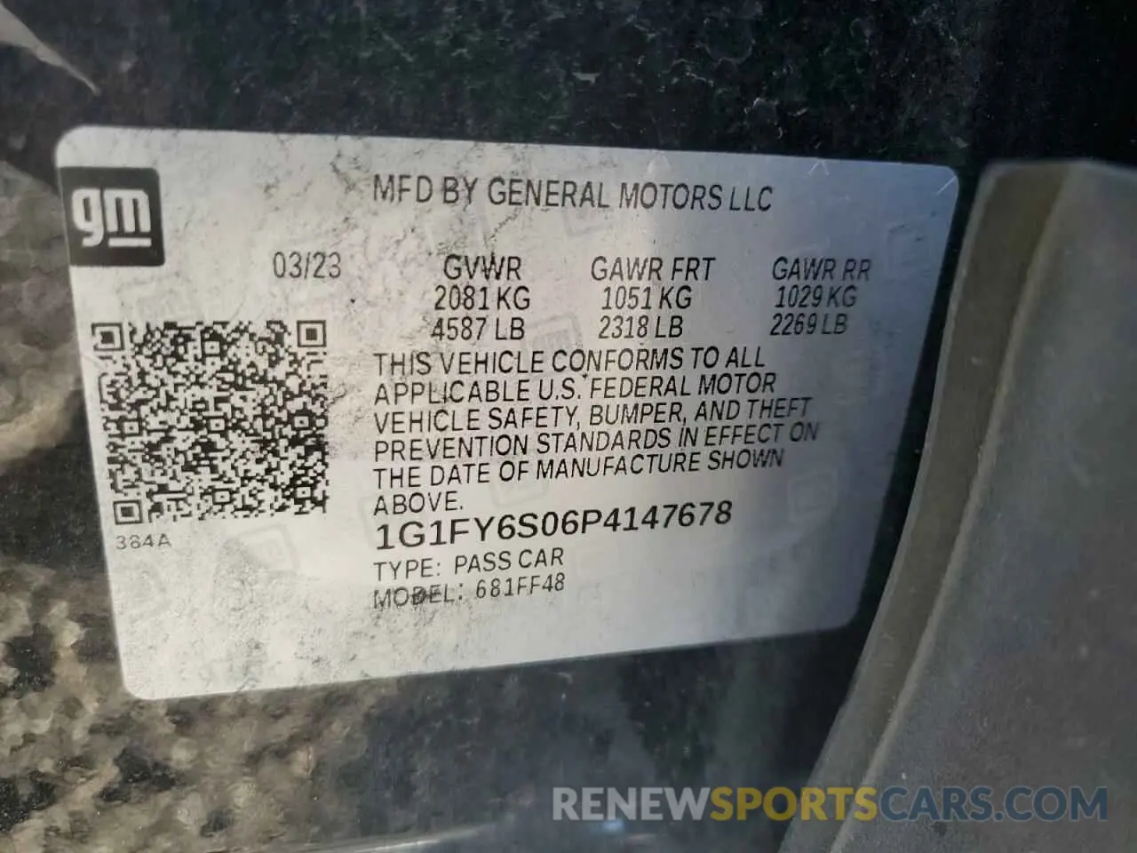 12 Photograph of a damaged car 1G1FY6S06P4147678 CHEVROLET BOLT 2023