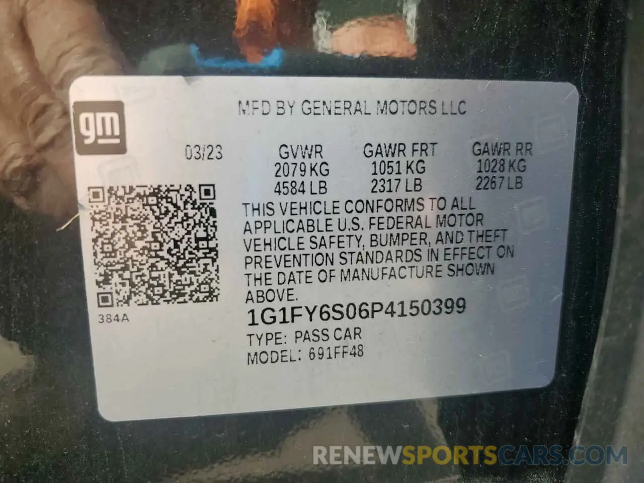 12 Photograph of a damaged car 1G1FY6S06P4150399 CHEVROLET BOLT 2023