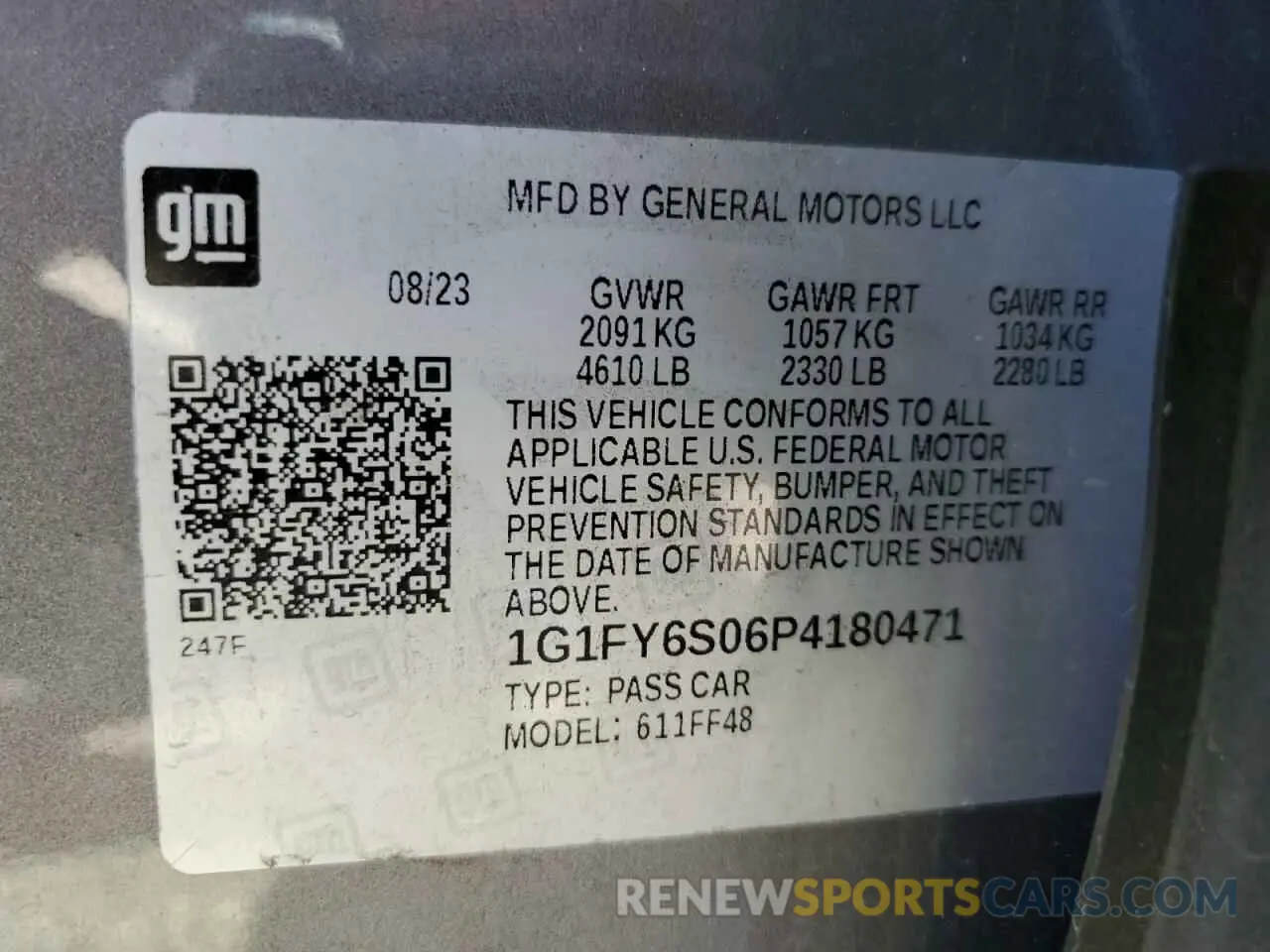 13 Photograph of a damaged car 1G1FY6S06P4180471 CHEVROLET BOLT 2023