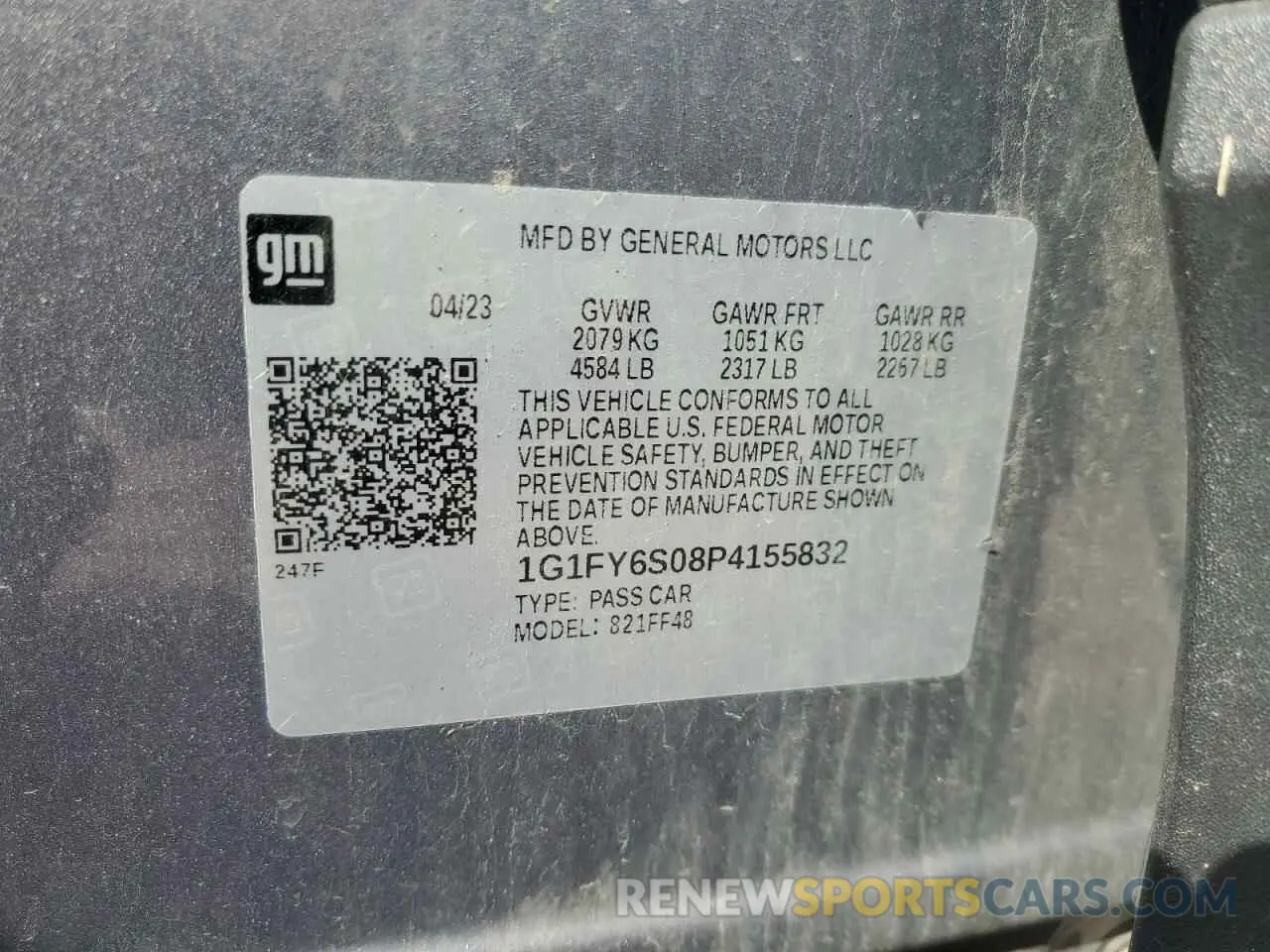 14 Photograph of a damaged car 1G1FY6S08P4155832 CHEVROLET BOLT 2023