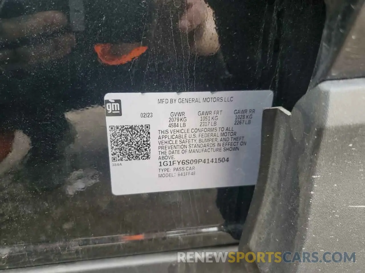 14 Photograph of a damaged car 1G1FY6S09P4141504 CHEVROLET BOLT 2023