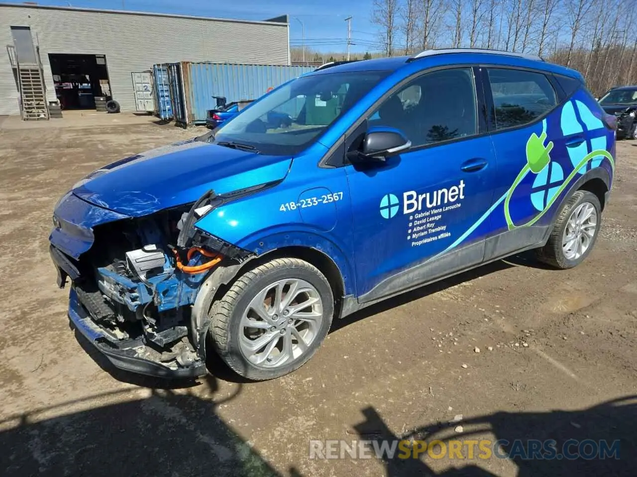 1 Photograph of a damaged car 1G1FY6S0XP4154052 CHEVROLET BOLT 2023