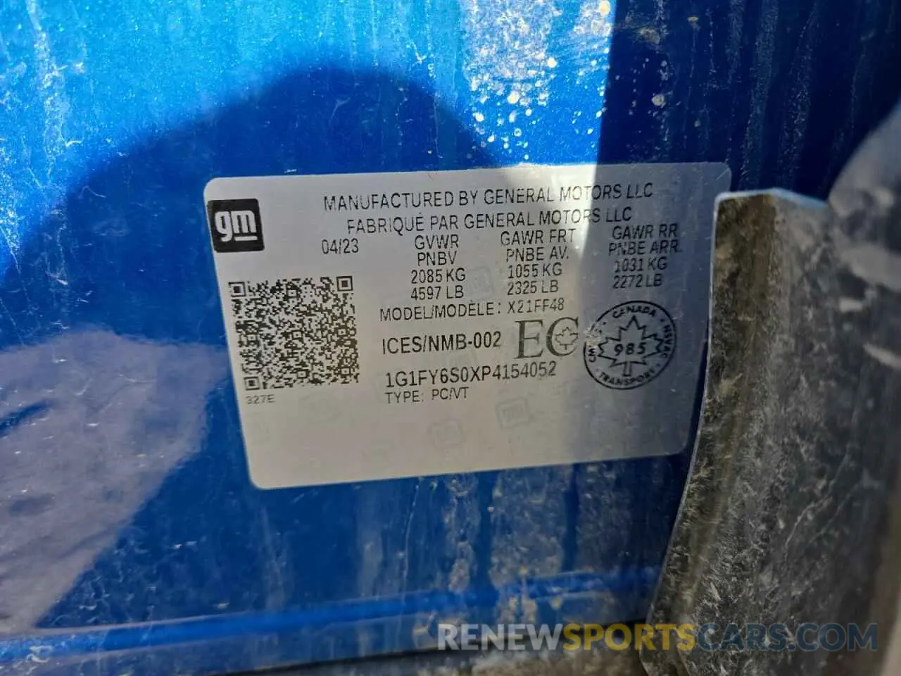 12 Photograph of a damaged car 1G1FY6S0XP4154052 CHEVROLET BOLT 2023