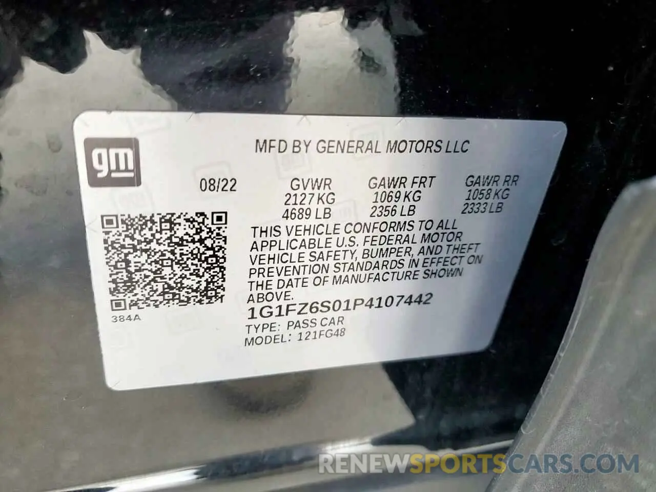 13 Photograph of a damaged car 1G1FZ6S01P4107442 CHEVROLET BOLT 2023