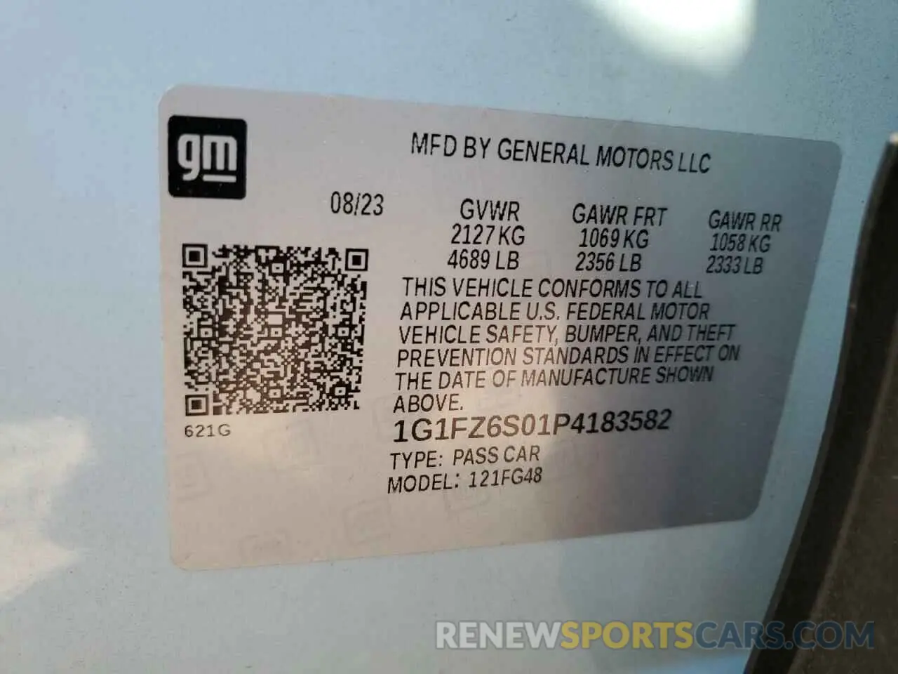 14 Photograph of a damaged car 1G1FZ6S01P4183582 CHEVROLET BOLT 2023