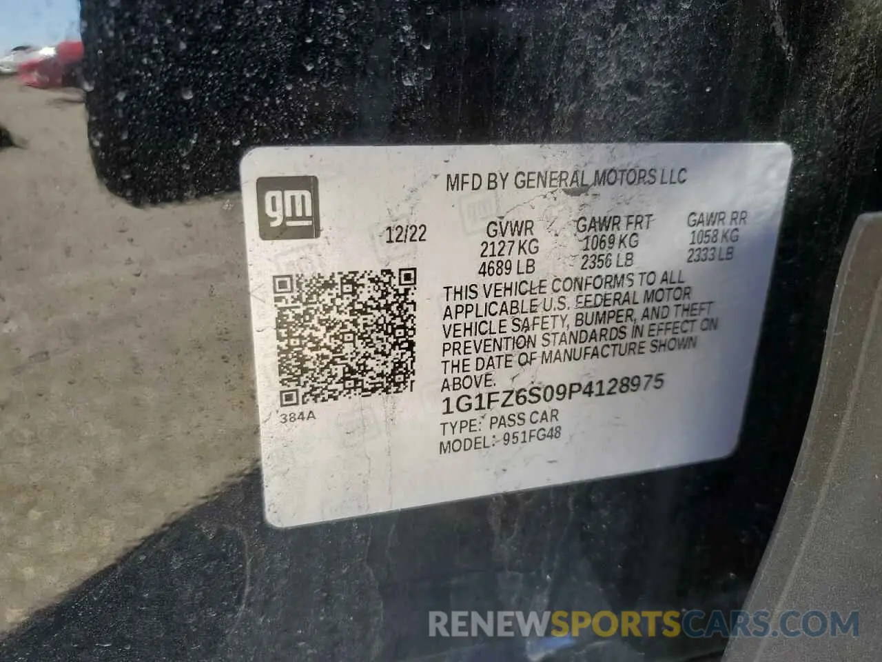 15 Photograph of a damaged car 1G1FZ6S09P4128975 CHEVROLET BOLT 2023
