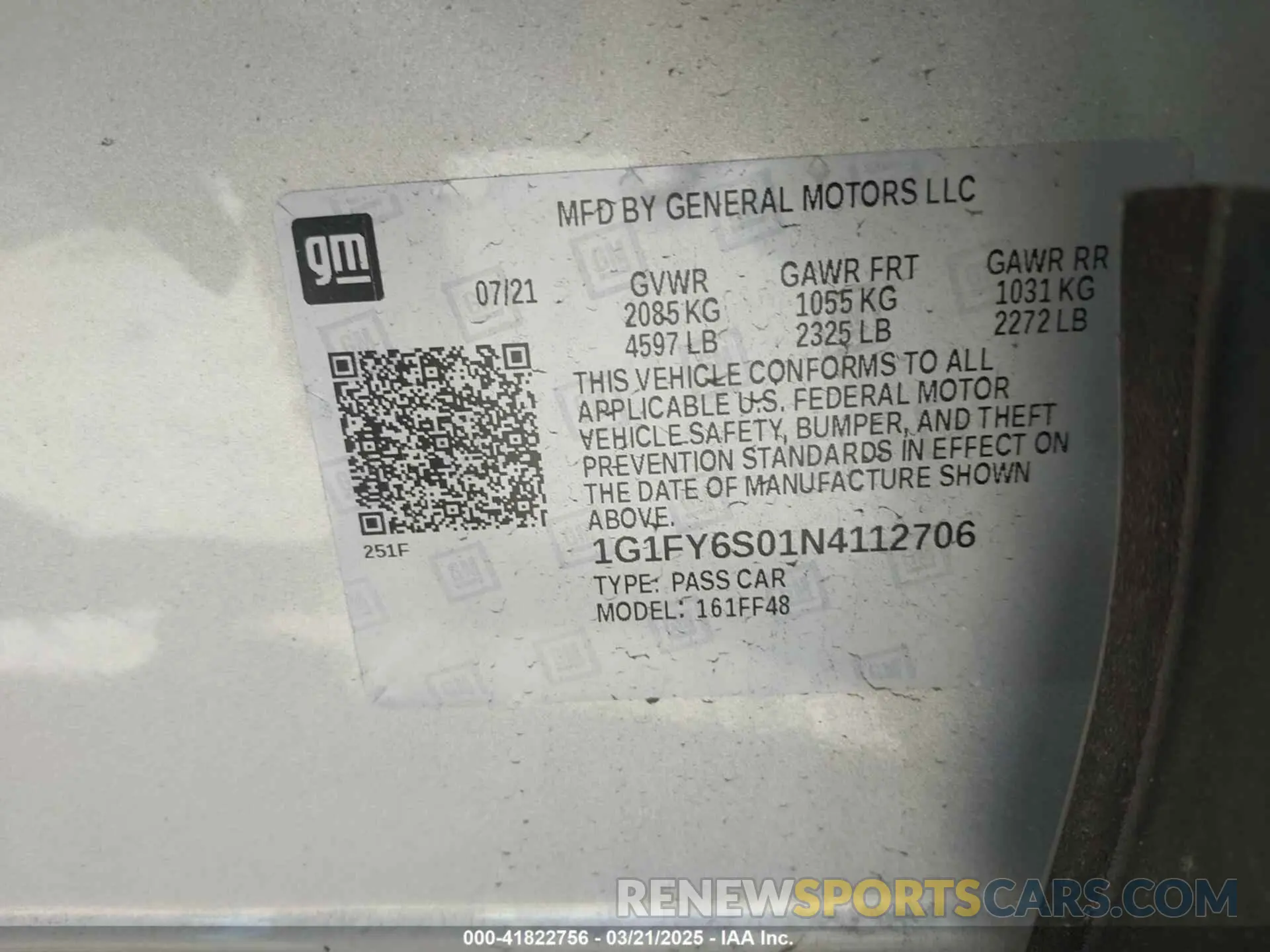 9 Photograph of a damaged car 1G1FY6S01N4112706 CHEVROLET BOLT EUV 2022