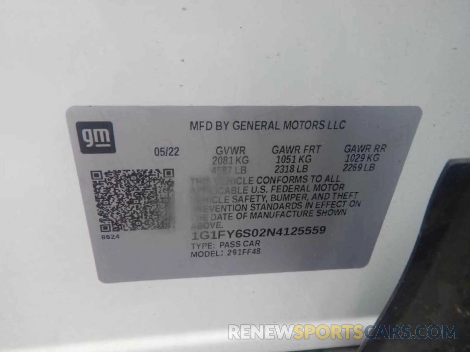 6 Photograph of a damaged car 1G1FY6S02N4125559 CHEVROLET BOLT EUV 2022