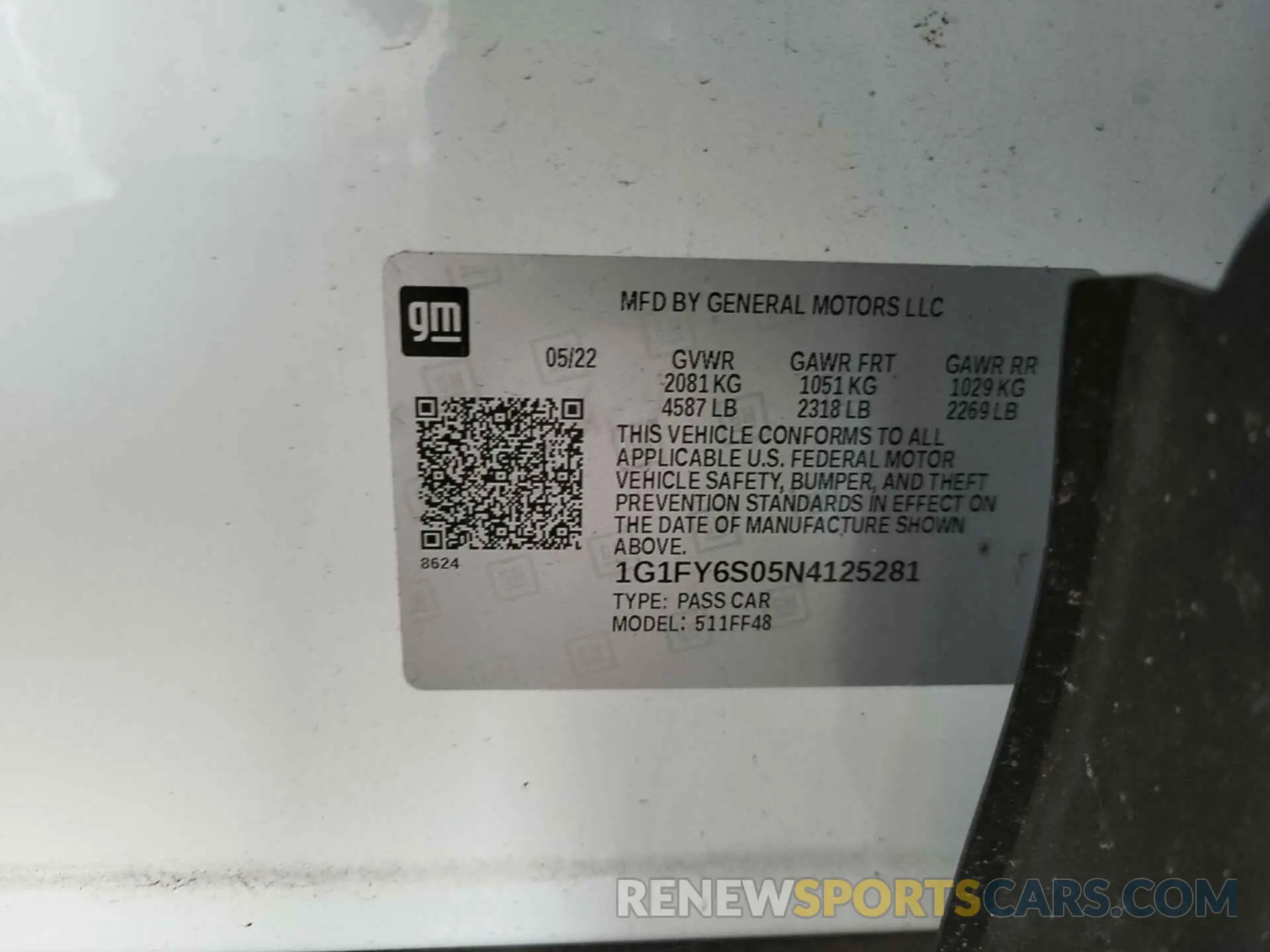 16 Photograph of a damaged car 1G1FY6S05N4125281 CHEVROLET BOLT EUV 2022
