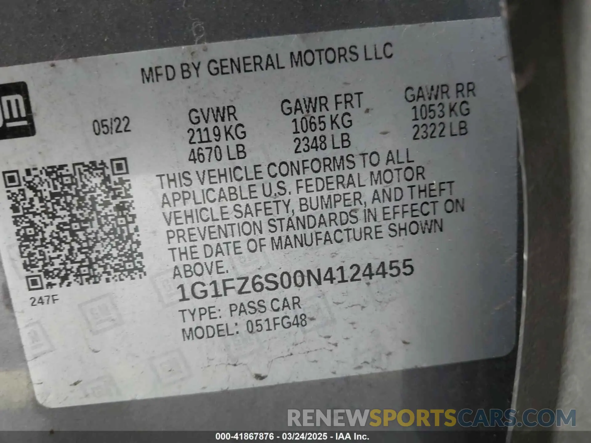 9 Photograph of a damaged car 1G1FZ6S00N4124455 CHEVROLET BOLT EUV 2022