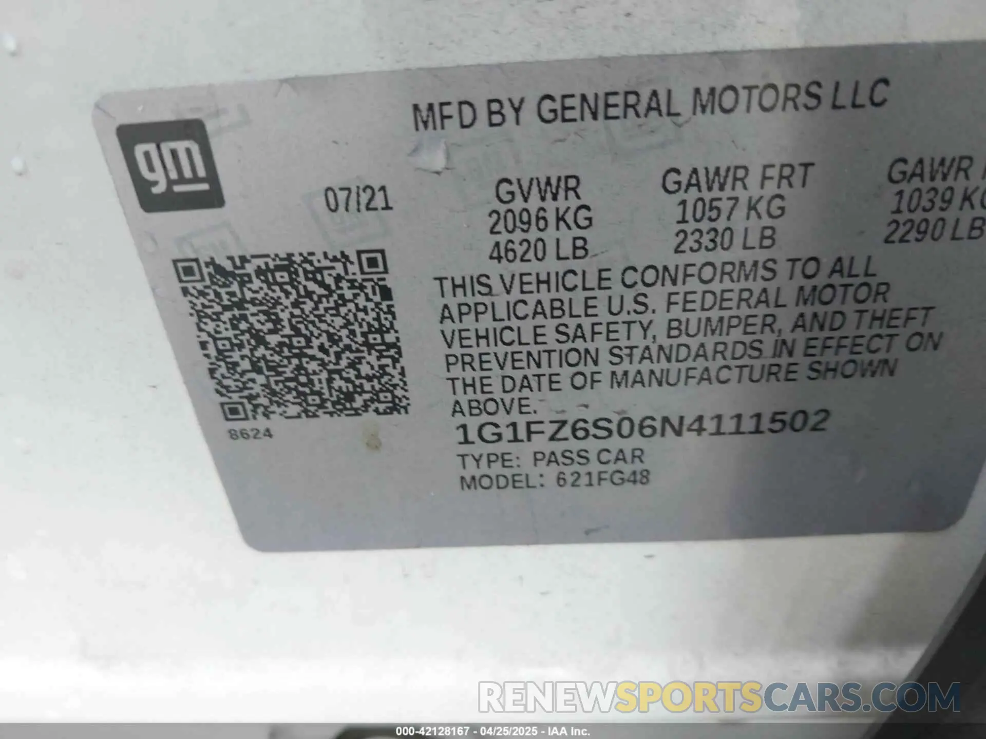 9 Photograph of a damaged car 1G1FZ6S06N4111502 CHEVROLET BOLT EUV 2022