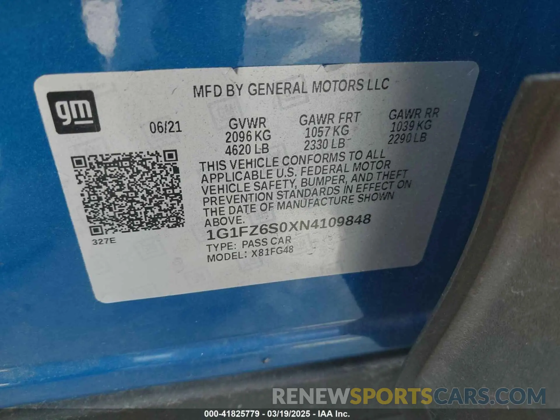 9 Photograph of a damaged car 1G1FZ6S0XN4109848 CHEVROLET BOLT EUV 2022