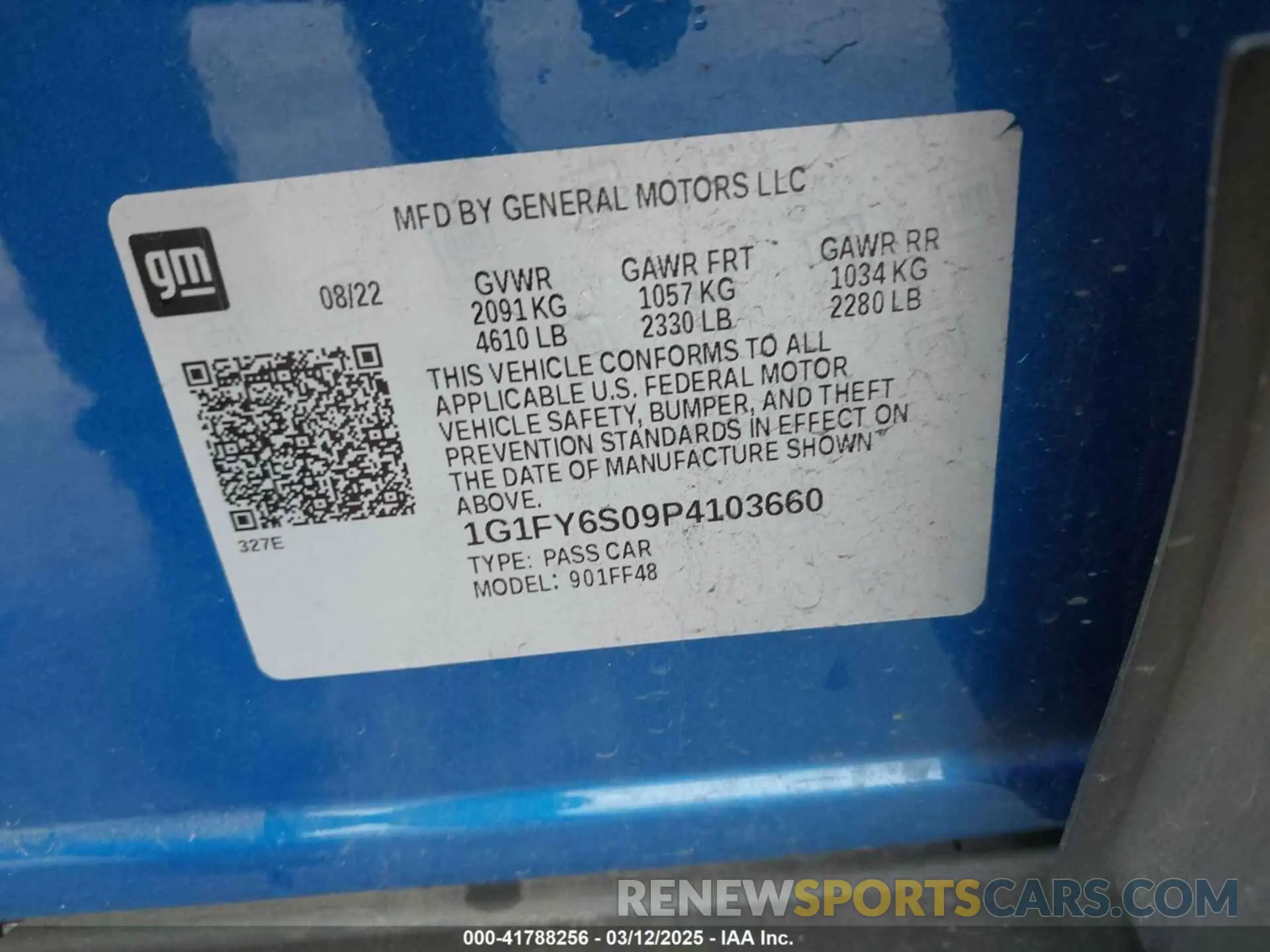 9 Photograph of a damaged car 1G1FY6S09P4103660 CHEVROLET BOLT EUV 2023