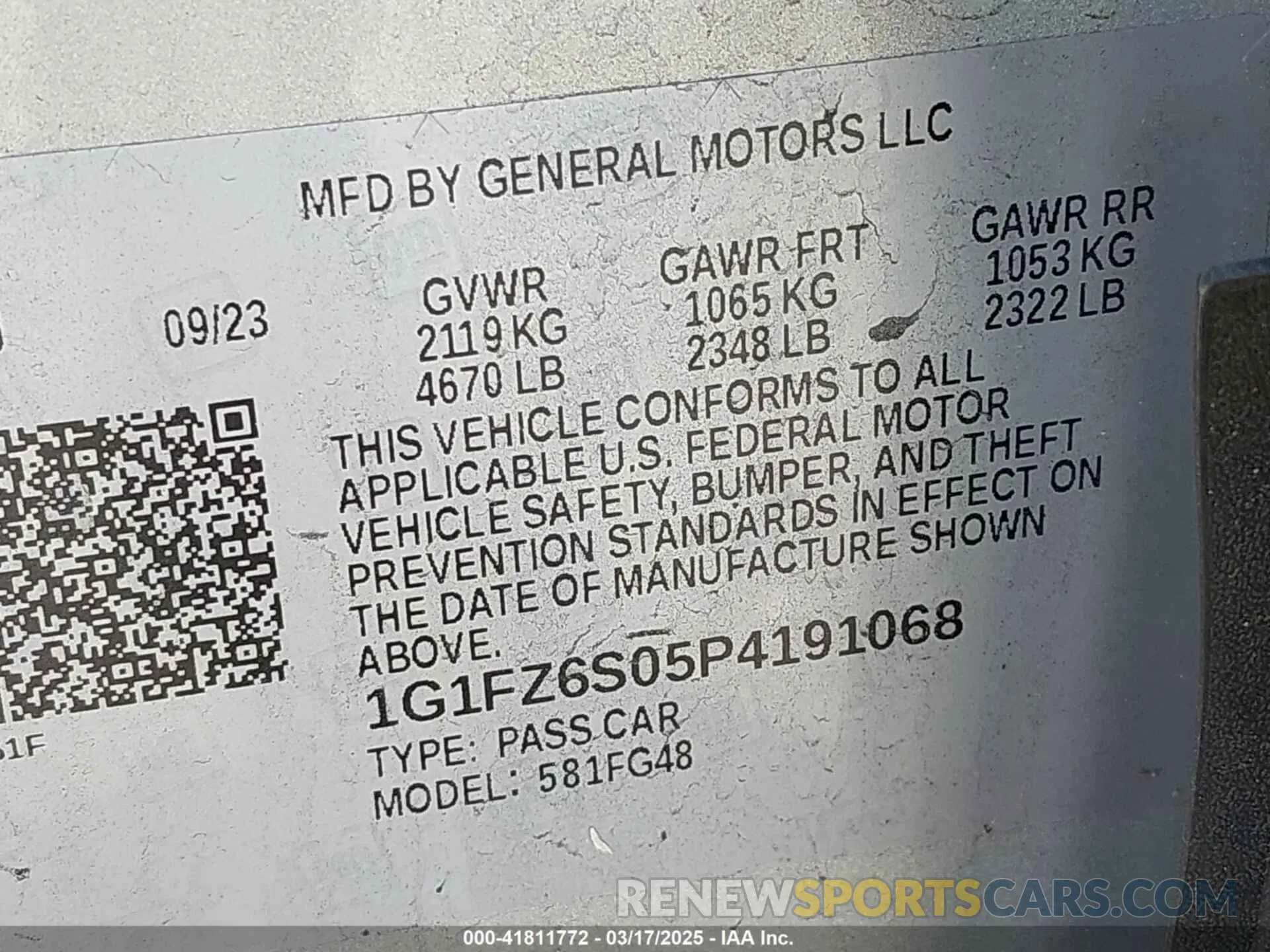 9 Photograph of a damaged car 1G1FZ6S05P4191068 CHEVROLET BOLT EUV 2023