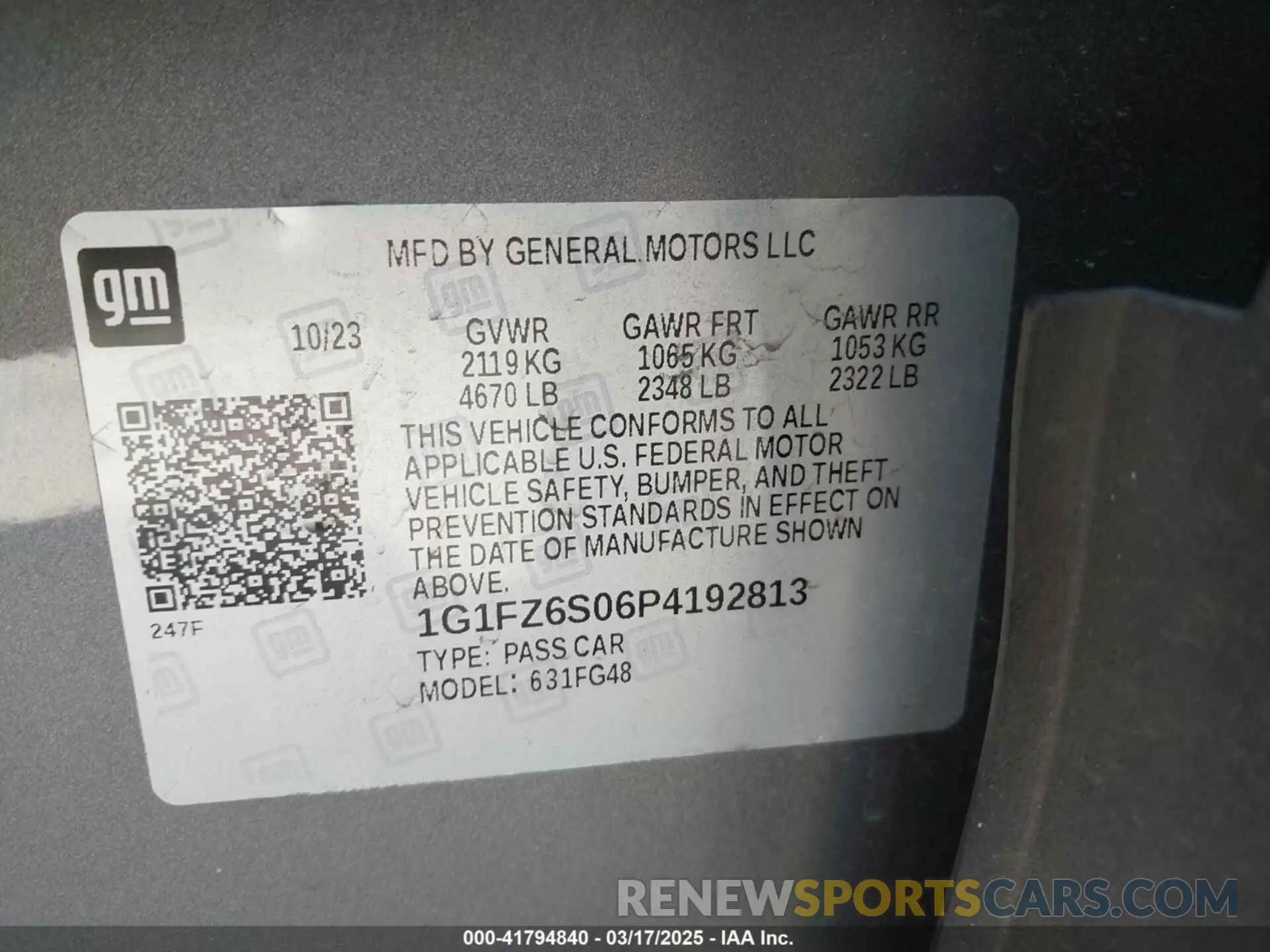 9 Photograph of a damaged car 1G1FZ6S06P4192813 CHEVROLET BOLT EUV 2023