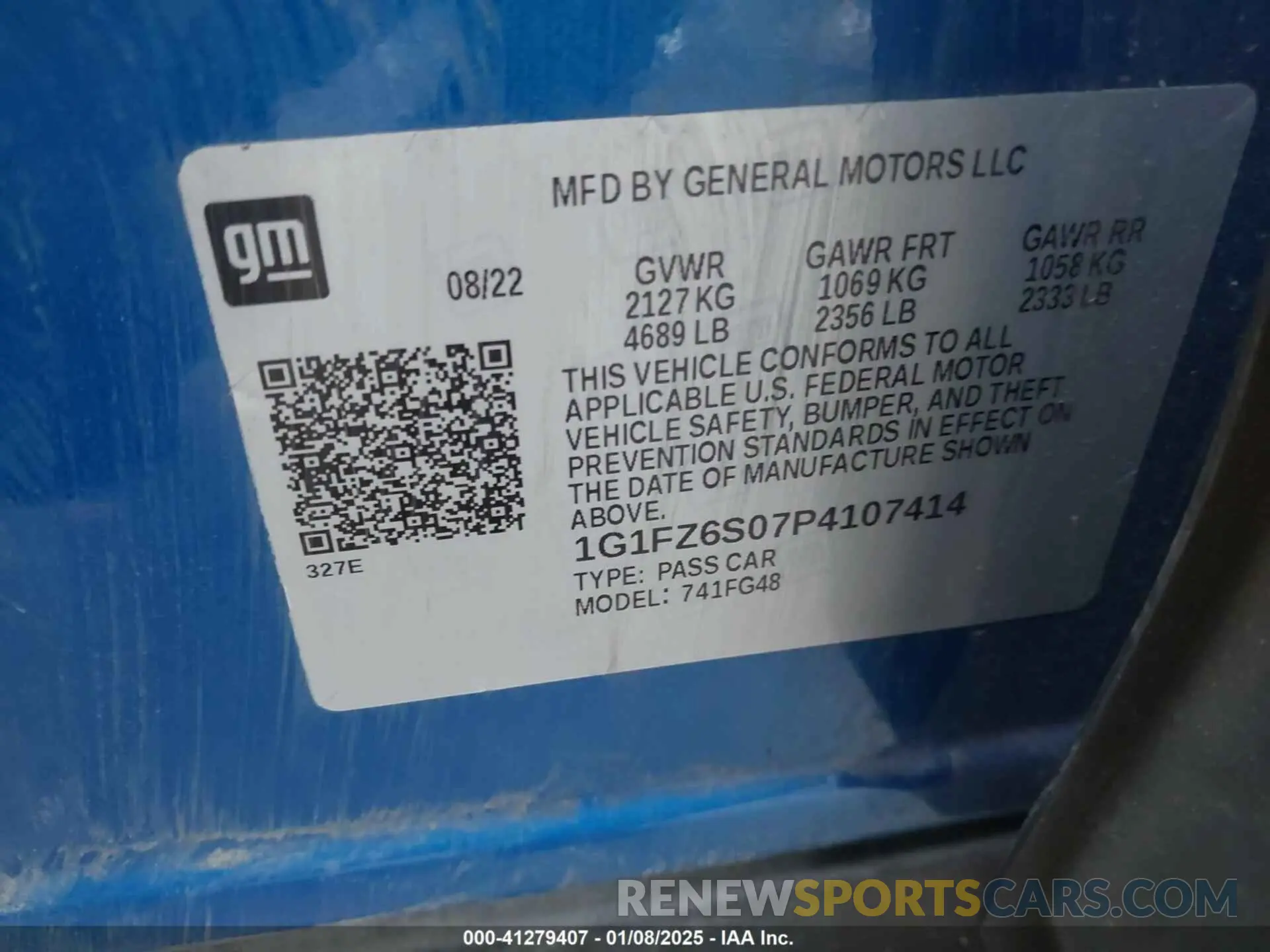 9 Photograph of a damaged car 1G1FZ6S07P4107414 CHEVROLET BOLT EUV 2023