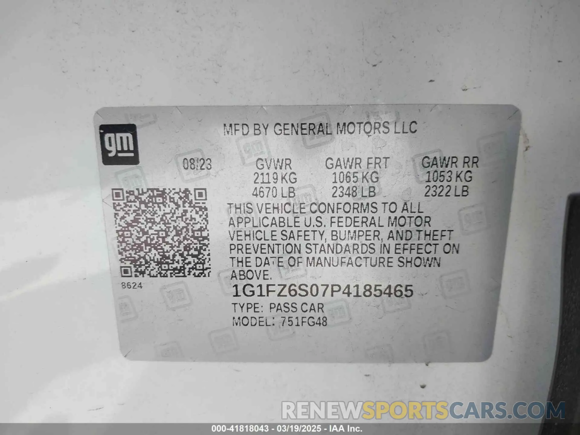 9 Photograph of a damaged car 1G1FZ6S07P4185465 CHEVROLET BOLT EUV 2023