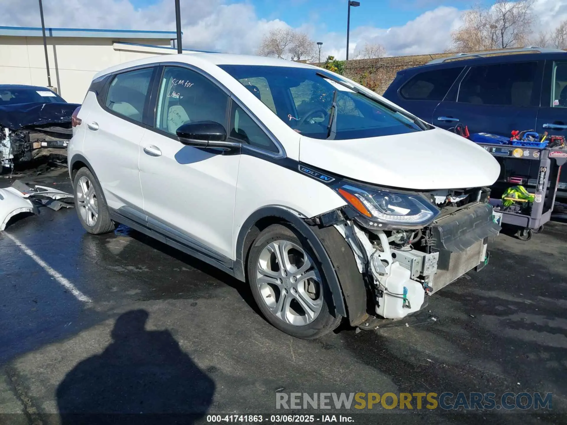 1 Photograph of a damaged car 1G1FY6S05K4105950 CHEVROLET BOLT EV 2019