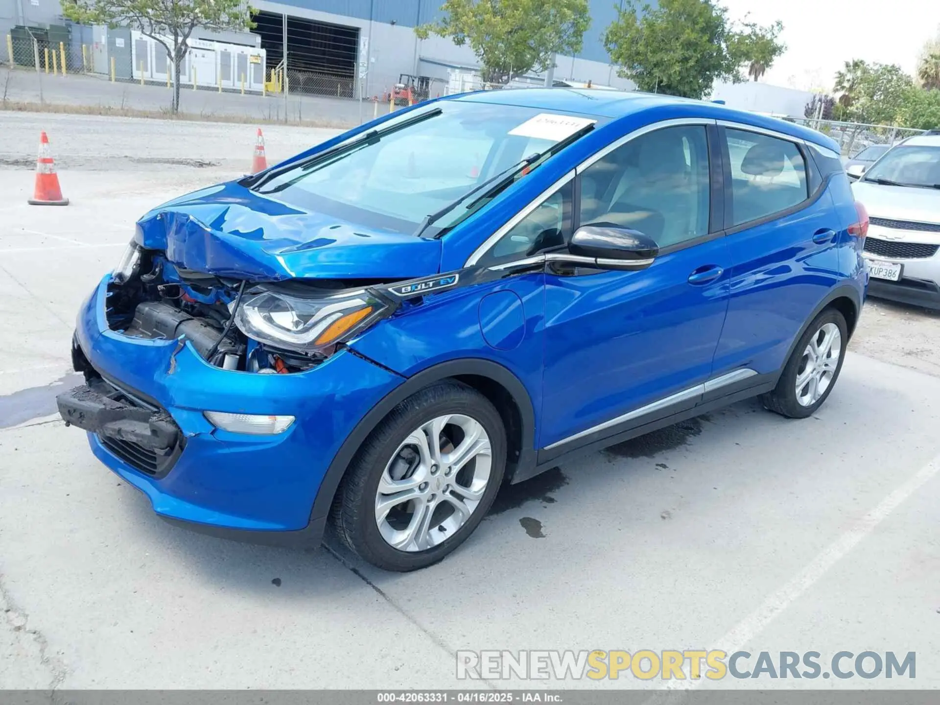 2 Photograph of a damaged car 1G1FY6S05K4131965 CHEVROLET BOLT EV 2019