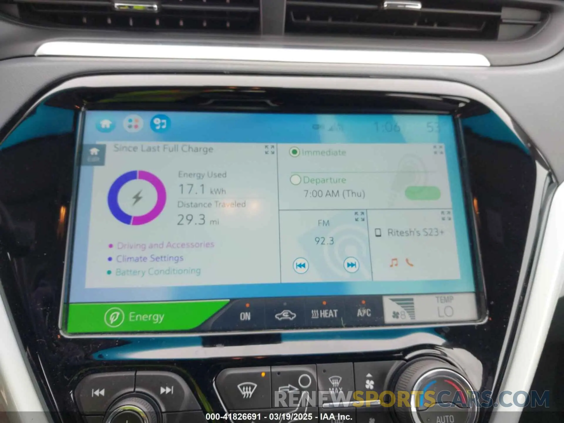 18 Photograph of a damaged car 1G1FY6S0XK4104776 CHEVROLET BOLT EV 2019