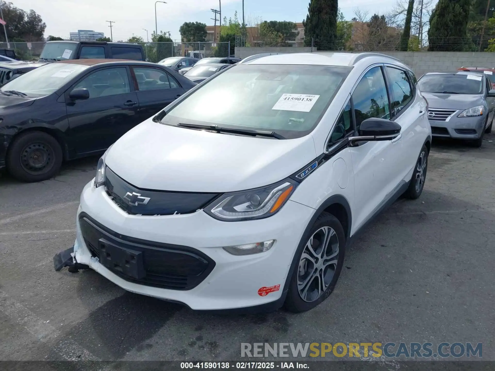 2 Photograph of a damaged car 1G1FZ6S08K4104854 CHEVROLET BOLT EV 2019